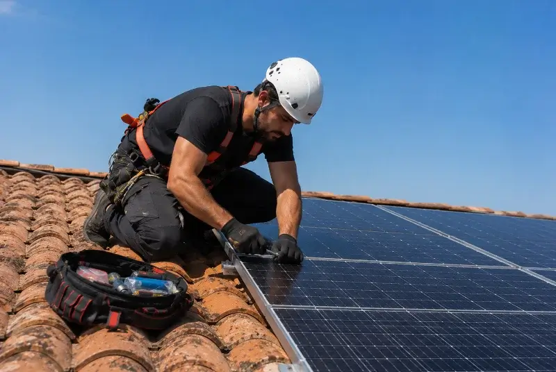 Maintenance et monitoring de panneaux solaires à Louin