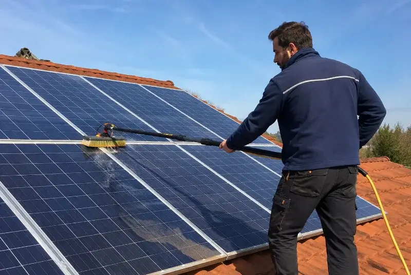 Nettoyage et entretien de panneaux solaires à Louin